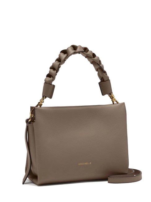 BOHEME GRANA DOUBLE Handbag, with shoulder strap, in leather warm t./rosette - Women’s Bags