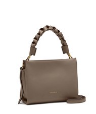 COCCINELLE BOHEME GRANA DOUBLE Handbag, with shoulder strap, in leather warm t./rosette - Women’s Bags - 2
