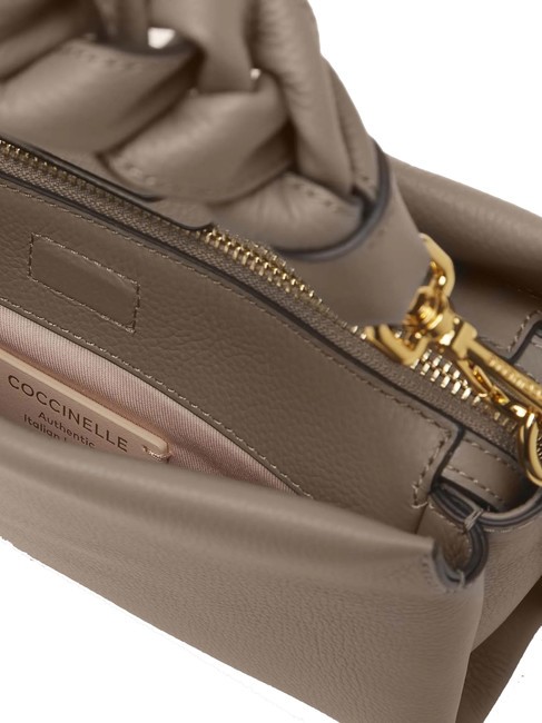 BOHEME GRANA DOUBLE Handbag, with shoulder strap, in leather warm t./rosette - Women’s Bags