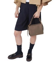 COCCINELLE BOHEME GRANA DOUBLE Handbag, with shoulder strap, in leather warm t./rosette - Women’s Bags - 5