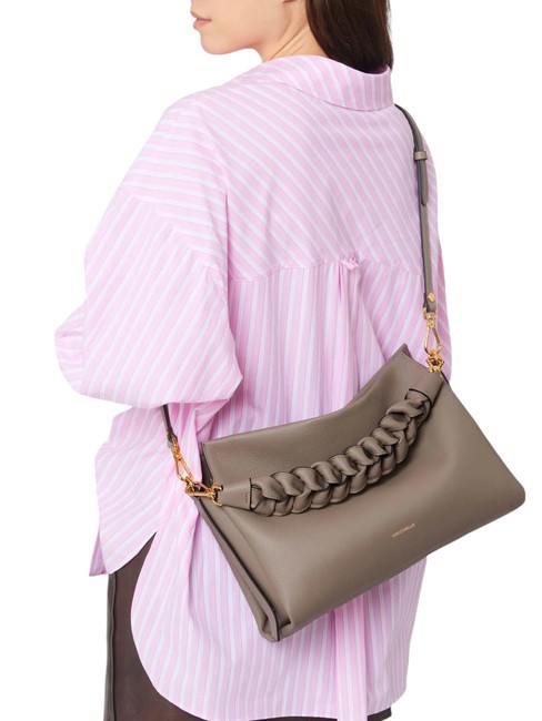 BOHEME GRANA DOUBLE Handbag, with shoulder strap, in leather warm t./rosette - Women&rsquo;s Bags