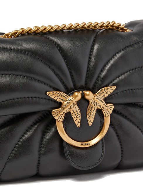 LOVE PUFF MINI Mini shoulder bag in nappa black-antique gold - Women&rsquo;s Bags