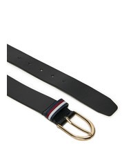 TOMMY HILFIGER CORPORATE Leather belt black - Belts - 2