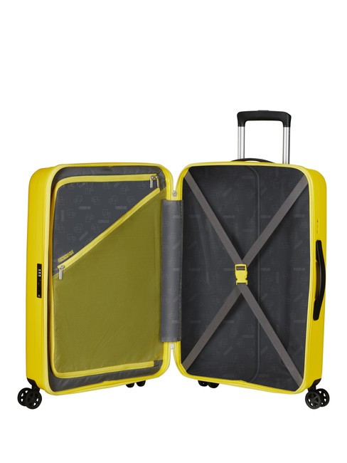 REJOY Medium size trolley electric yellow - Rigid Trolley Cases