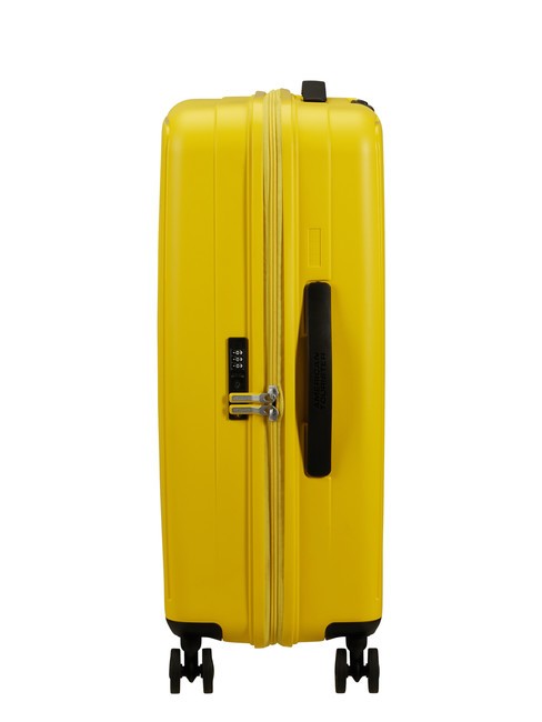 REJOY Medium size trolley electric yellow - Rigid Trolley Cases