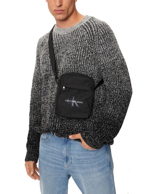 CK JEANS SPORT ESSENTIALS  Recycled polyester bag pvh black - Over-the-shoulder Bags for Men
