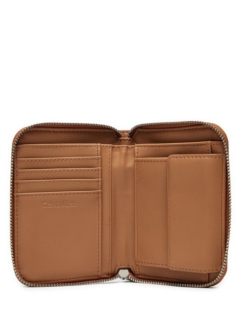 EMBOSSED CALVIN  Zip around wallet lion - Women’s Wallets