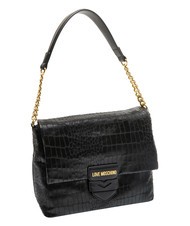 LOVE MOSCHINO CROCO Shoulder bag Black - Women’s Bags - 2