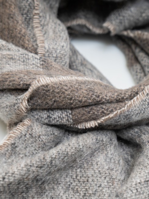 1C Fringed scarf NATURAL - Scarves