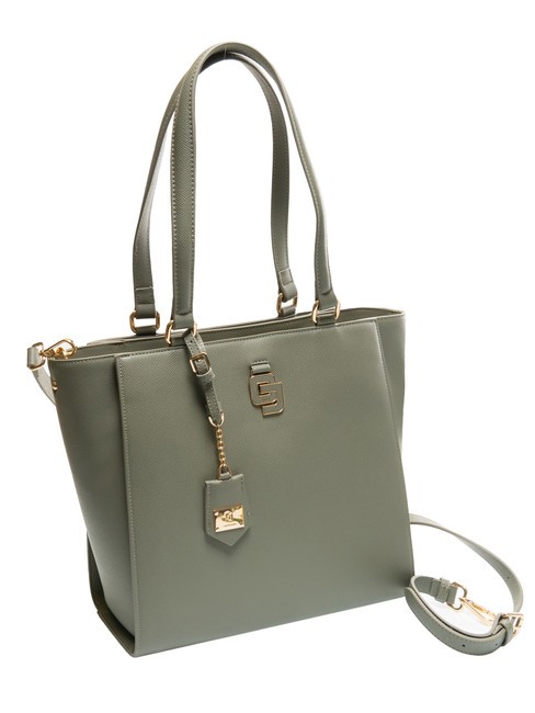 CARRIE Shopper bag with shoulder strap MILITARY - Women’s Bags
