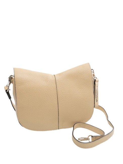 SIERRA Leather bag with shoulder strap BEIGE - Women’s Bags
