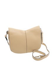 TOSCA BLU SIERRA Leather bag with shoulder strap BEIGE - Women’s Bags - 3