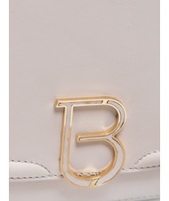 TOSCA BLU VERBIER Leather shoulder bag with flap ICE - Women’s Bags - 3