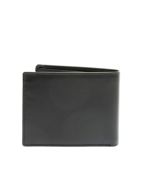 EMBOSSED LOGO Leather wallet with coin purse black - Men’s Wallets