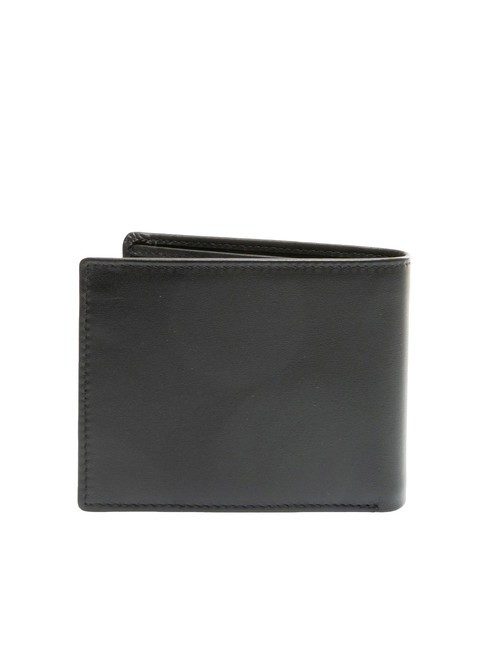 EMBOSSED LOGO Leather wallet with coin purse black - Men&rsquo;s Wallets