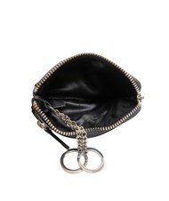 JOHN RICHMOND EMBOSSED LOGO Leather key case 2 rings black - Key holders - 3