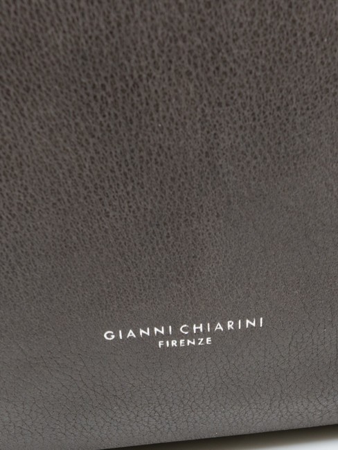 TWIN Leather shopping bag Hazelnut - Women’s Bags