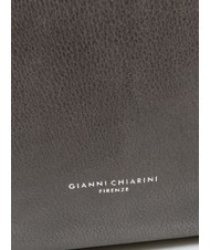 GIANNI CHIARINI TWIN Leather shopping bag Hazelnut - Women’s Bags - 3