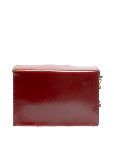 LOGO PRINT Brushed leather shoulder bag cabernet - Women’s Bags