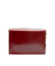 GIANNI CHIARINI LOGO PRINT Brushed leather shoulder bag cabernet - Women’s Bags - 4