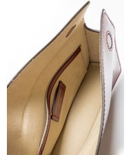 GIANNI CHIARINI LOGO PRINT Brushed leather shoulder bag cabernet - Women’s Bags - 5