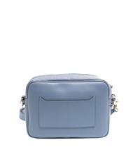 GIANNI CHIARINI LOGO PRINT Hammered leather camera case bag ming blue - Women’s Bags - 4