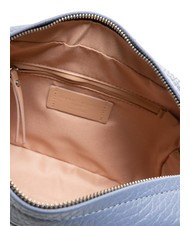 GIANNI CHIARINI LOGO PRINT Hammered leather camera case bag ming blue - Women’s Bags - 5