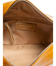 GIANNI CHIARINI LOGO PRINT Smooth leather camera case bag tan - Women’s Bags - 5