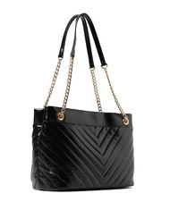 LOVE MOSCHINO CITY POCKETS Quilted shopping bag Black - Women’s Bags - 2