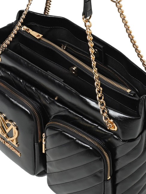 CITY POCKETS Quilted shopping bag Black - Women’s Bags