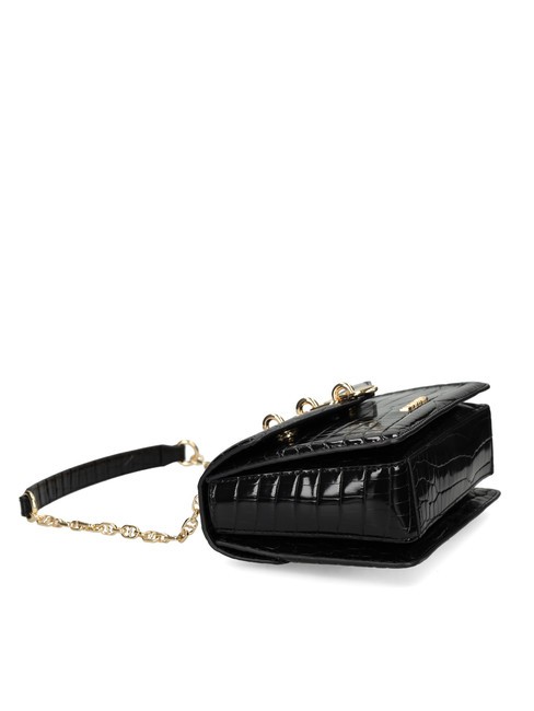CHAIN CROCO Printed shoulder bag Black - Women’s Bags