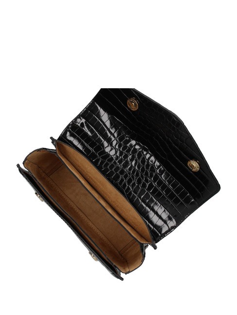 CHAIN CROCO Printed shoulder bag Black - Women’s Bags