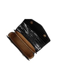 LOVE MOSCHINO CHAIN CROCO Printed shoulder bag Black - Women’s Bags - 6