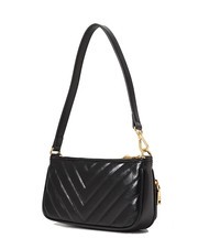 LOVE MOSCHINO CITY POCKETS Quilted shoulder bag Black - Women’s Bags - 2