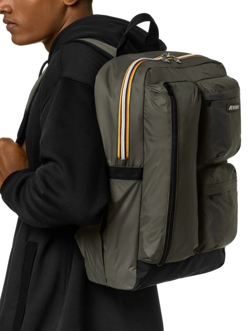 AMBERT 15.6" laptop backpack green blackish - Laptop backpacks