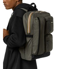 KWAY AMBERT 15.6" laptop backpack green blackish - Laptop backpacks - 4