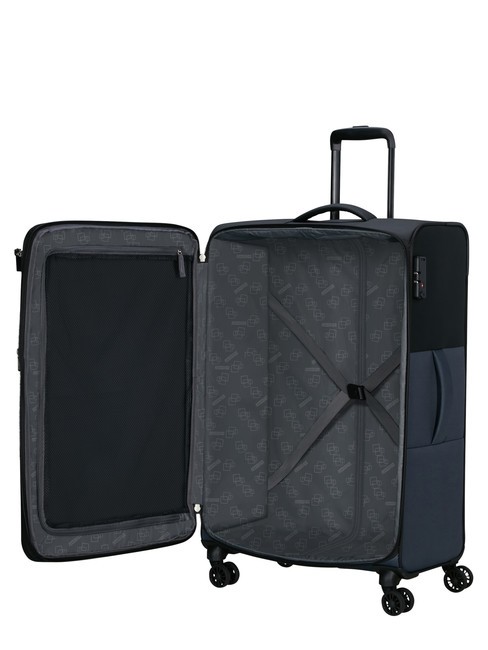 DARING DASH Large expandable trolley black / gray - Semi-rigid Trolley Cases