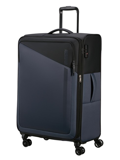 DARING DASH Large expandable trolley black / gray - Semi-rigid Trolley Cases
