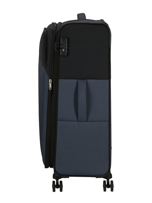 DARING DASH Large expandable trolley black / gray - Semi-rigid Trolley Cases