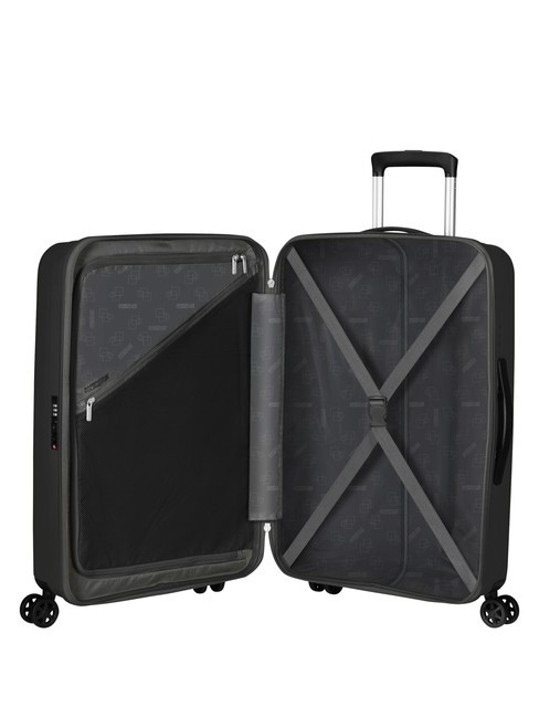 REJOY Medium size trolley true black - Rigid Trolley Cases