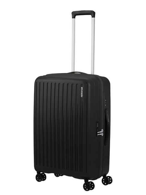 REJOY Medium size trolley true black - Rigid Trolley Cases