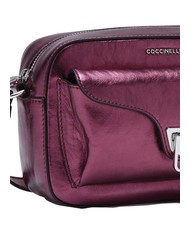 COCCINELLE BEAT PEPITA  Mini shoulder bag, in leather pulp pink - Women&rsquo;s Bags - 3
