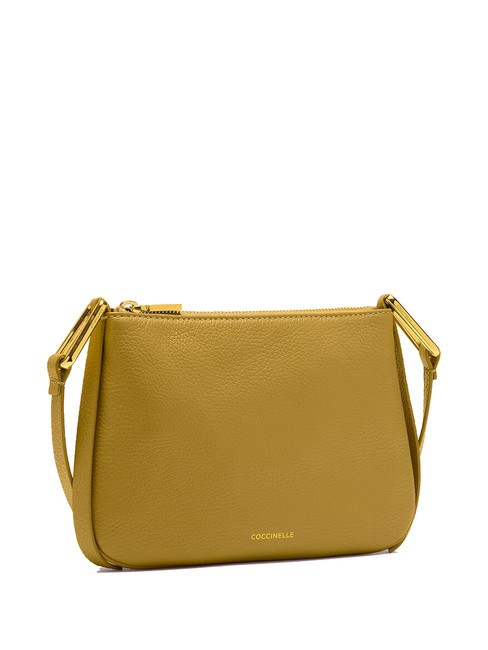 MAGIE Small leather shoulder bag lemongrass - Women’s Bags