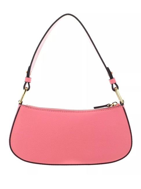 MERVEILLE Shoulder bag in textured leather hyper pink - Women’s Bags