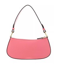 COCCINELLE MERVEILLE Shoulder bag in textured leather hyper pink - Women’s Bags - 3