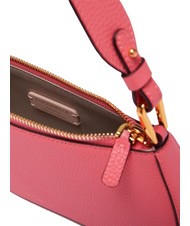 COCCINELLE MERVEILLE Shoulder bag in textured leather hyper pink - Women’s Bags - 4