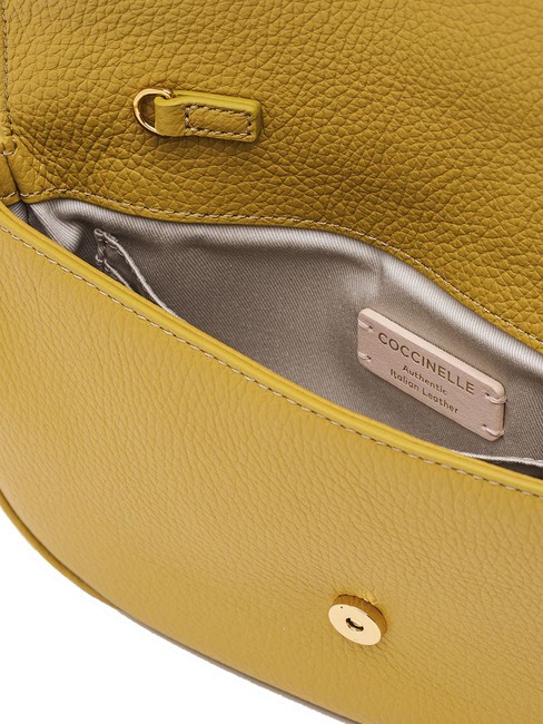 MAGIE Small textured leather bag lemongrass - Women&rsquo;s Bags