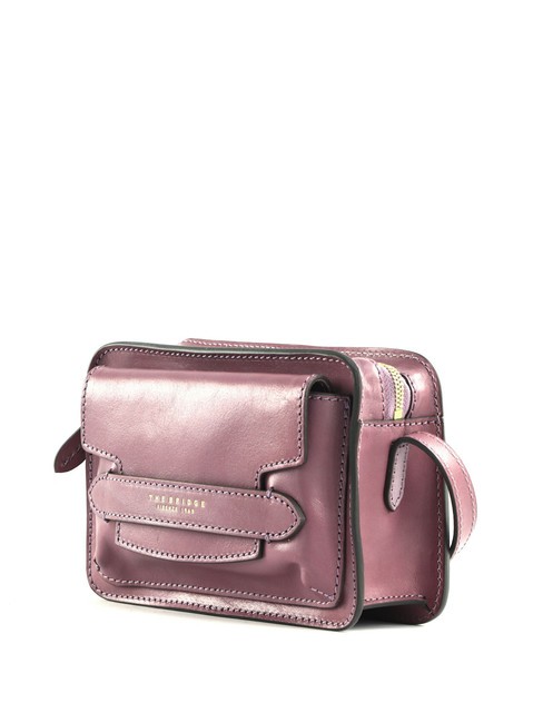 LUCREZIA Leather case room mauve with gold - Women’s Bags