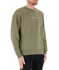NORTH SAILS BASIC Cotton sweatshirt with logo lettering dusty olive - Sweatshirts - 3