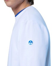NORTH SAILS BASIC Cotton sweatshirt with logo lettering white - Sweatshirts - 5